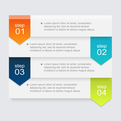 Vector colorful info graphics for your business presentations.