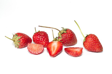 strawberry on white background isolate.