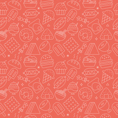 food line icon pattern set