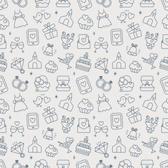 wedding line pattern icon