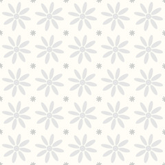 Seamless flower pattern chamomile