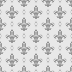 royal lily seamless pattern