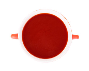 Bowl of tomato soup.