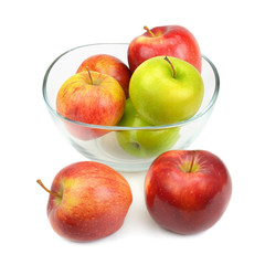 apples isolated on white background