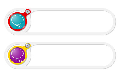 vector buttons for your text and speech bubble