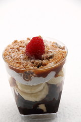 Banoffee pie in a glass