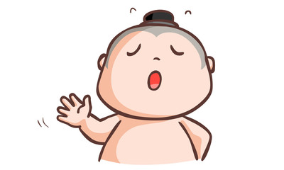 Thai boy said no and wave his hand vector