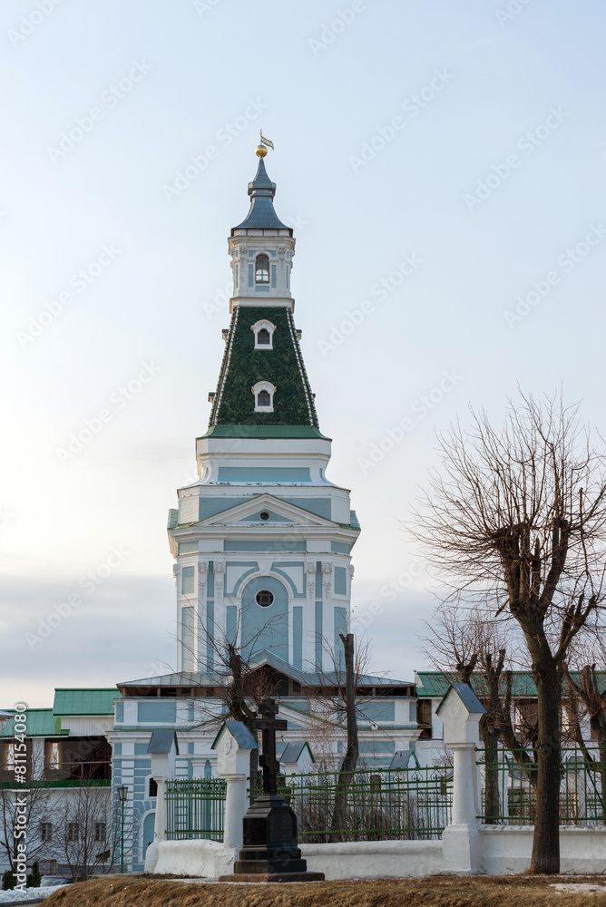 Wall mural The great Trinity monastery in Sergiyev Posad near Moscow