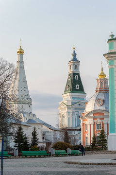 The great Trinity monastery in Sergiyev Posad near Moscow