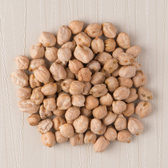 Circle of chickpeas