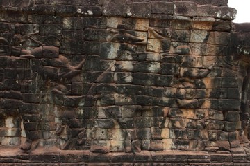 Terrace of Elephants, Angkor Thom, Siem Reap, Cambodia
