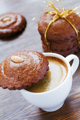 almond cookies cup of coffee