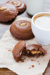 almond cookies cup of coffee