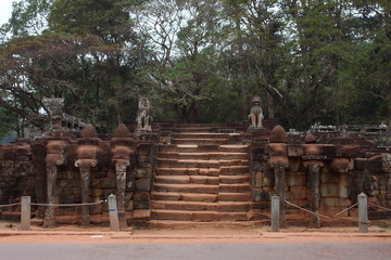 Terrace of Elephants, Angkor Thom, Siem Reap, Cambodia