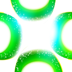 Modern fresh colors curves connections