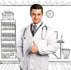 Doctor Man With Stethoscope