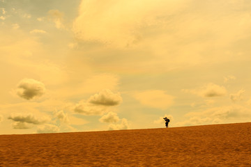 Fototapeta na wymiar sand desert view