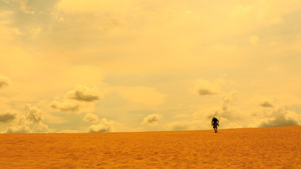 Plakat sand desert view