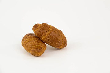 croissants isolated on white background