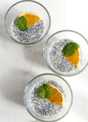 Chia seeds pudding