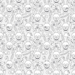 bunny skull wallpaper