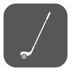 Golf icon. Game symbol. Flat