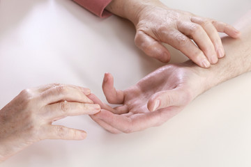 Fototapeta premium hands of the masseur