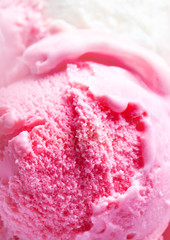 Strawberry Ice Cream Background macro
