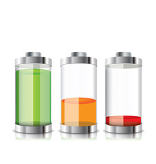 Battery icon with colorful charge level
