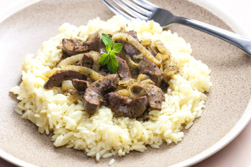 pork kidney with rice