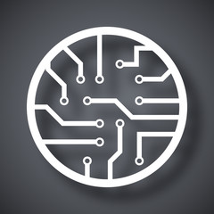 Vector circuit board icon