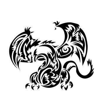 Dragon tatoo Tribal