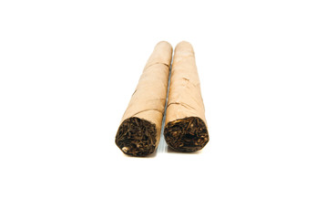 two Cuban cigars