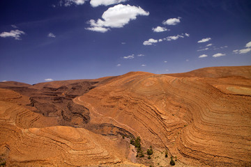 Fototapeta premium inhospitable rocks in the mountains of the High Atlas, Morocco