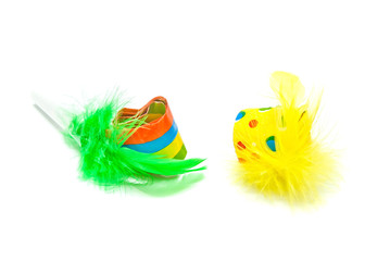 two festive whistles