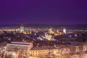 Obraz premium Sybin o niebieskiej godzinie