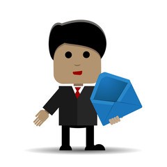 Man with an envelope