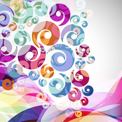 abstract  background with design elements.