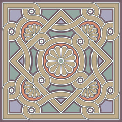 Byzantine decorative rosette