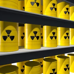 Foto auf Leinwand Opslag van radioactief materiaal © emieldelange