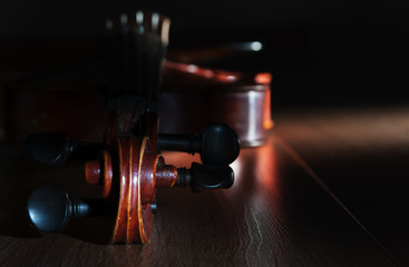 Part of the violin