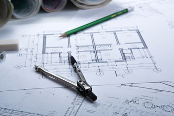 drawing on paper and tools