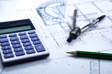 drawing on paper and tools