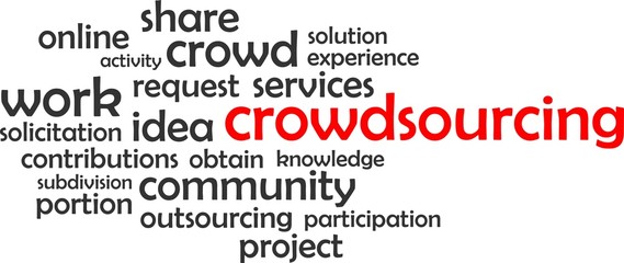 word cloud - crowdsourcing