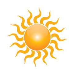 Vector symbol of sun