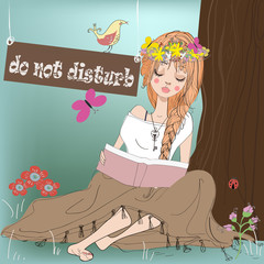 reading girl.