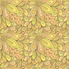 Abstract seamless doodle pattern