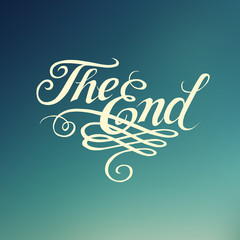 Beautiful movie ending typography 