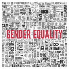 GENDER EQUALITY Concept Word Tag Cloud Design