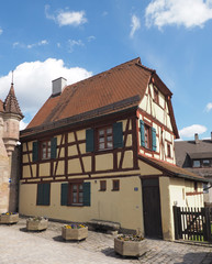 Fototapeta na wymiar Fachwerkhaus in Wendelstein